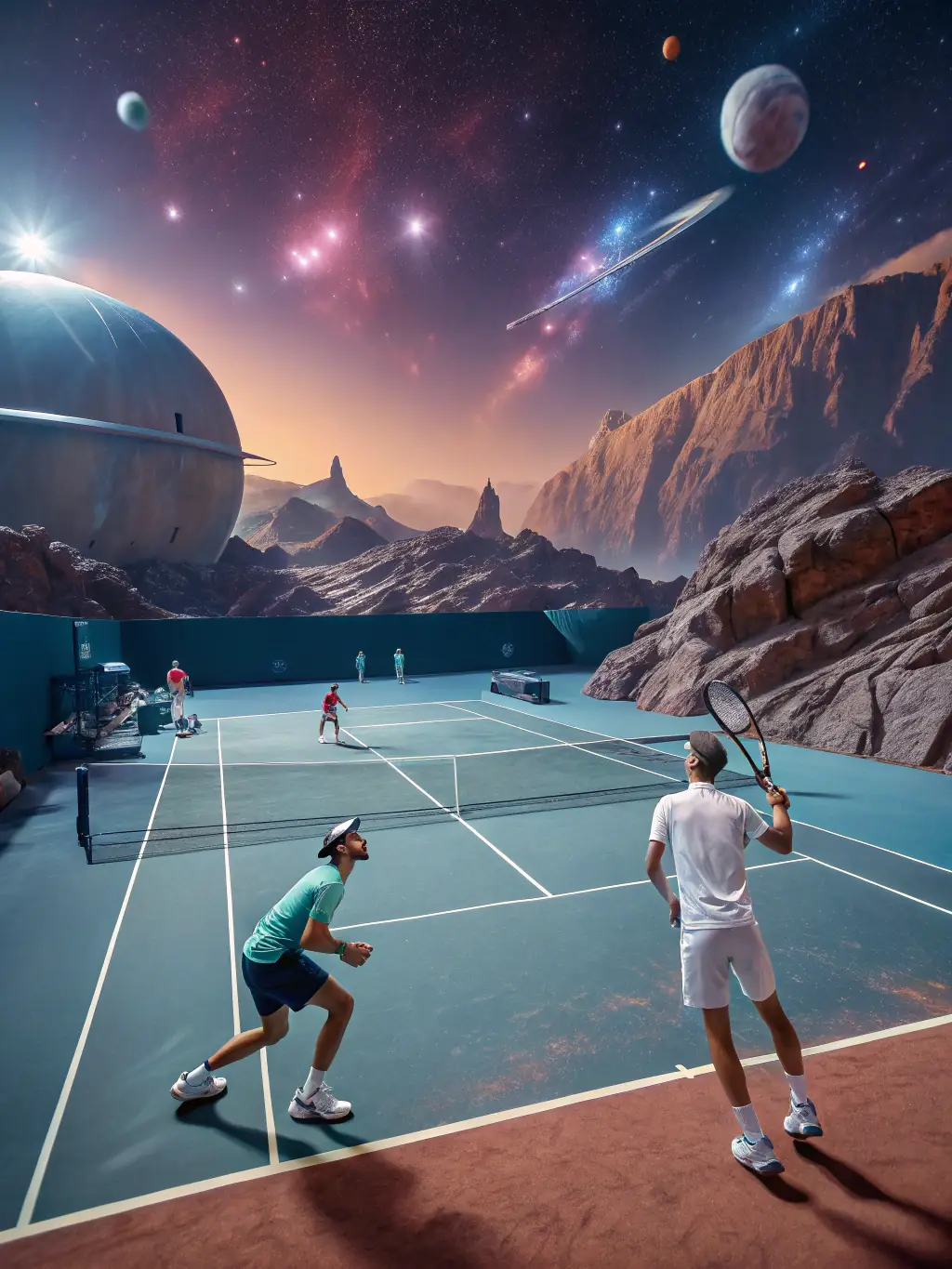 A diverse group of club members participating in a table tennis clinic, demonstrating the club's commitment to inclusivity and skill development.